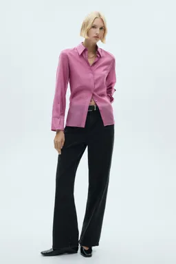 Camisa lyocell satinada de Mango en Camisas para argentina
