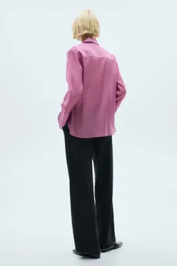 Camisa lyocell satinada de Mango en Camisas para argentina