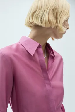 Camisa lyocell satinada de Mango en Camisas para argentina