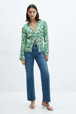 Camisa estampada fruncida de Mango en Camisas para argentina