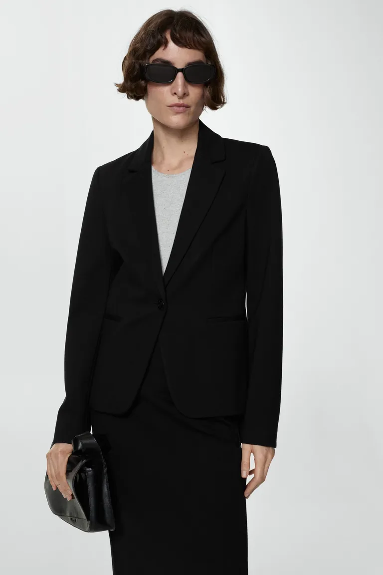 Blazer entallada punto roma de Mango en Blazers para argentina