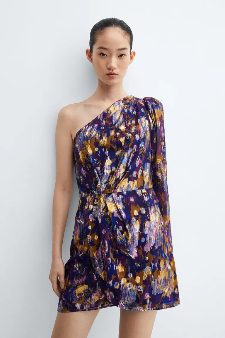 Vestido asimétrico estampado de Mango en Vestidos para argentina