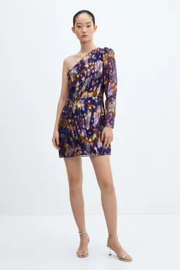 Vestido asimétrico estampado de Mango en Vestidos para argentina