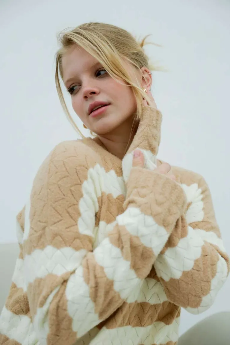 Sweater Angora Rayas de Hesed en Buzos y Sweaters para argentina