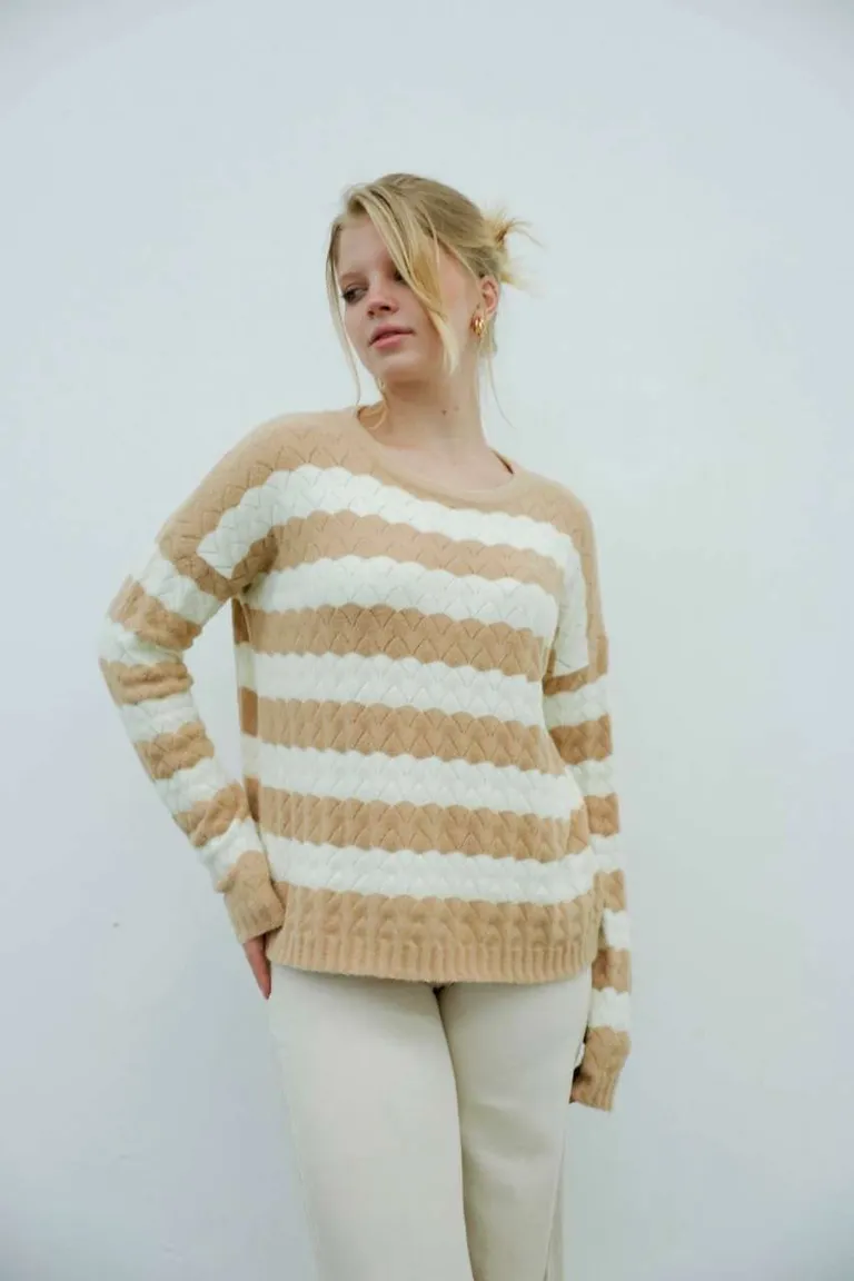 Sweater Angora Rayas de Hesed en Buzos y Sweaters para argentina