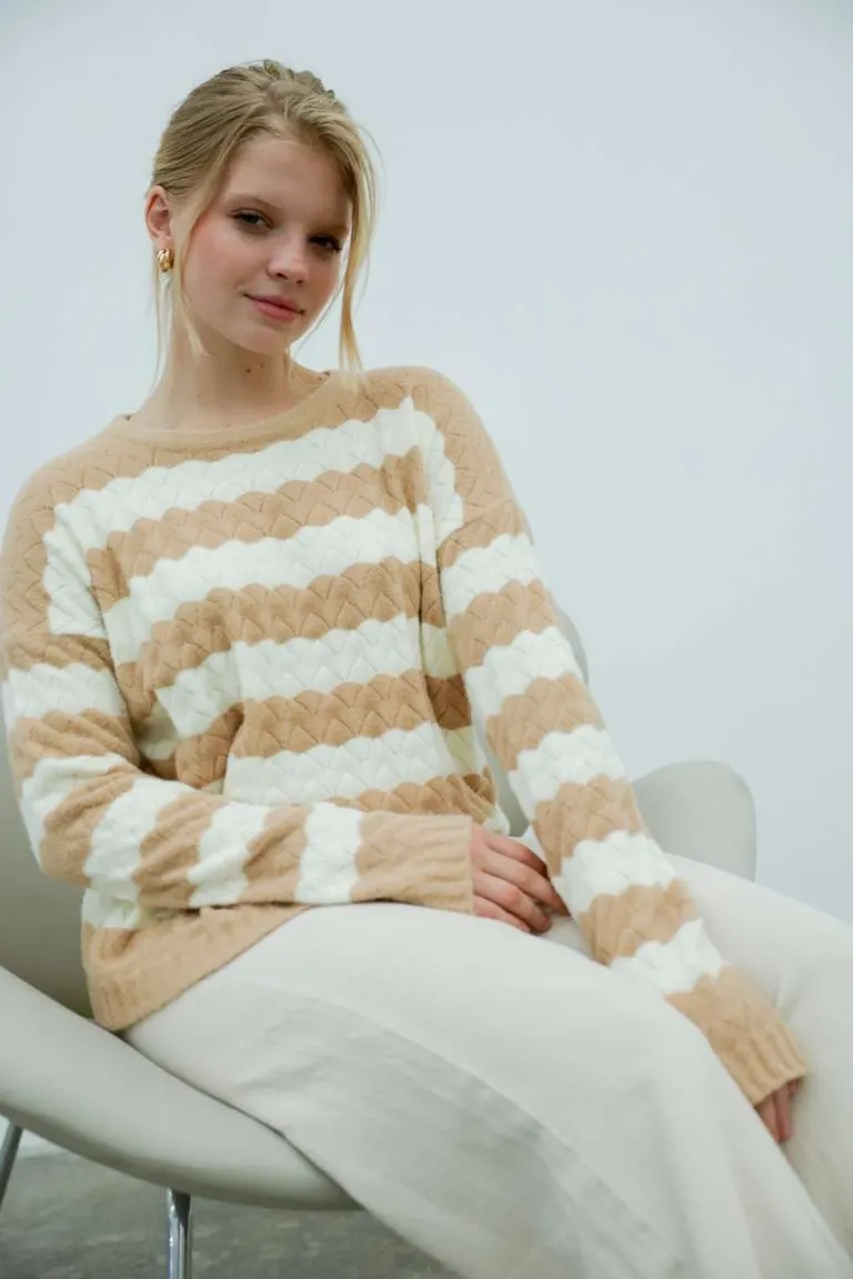 Sweater Angora Rayas de Hesed en Buzos y Sweaters para argentina