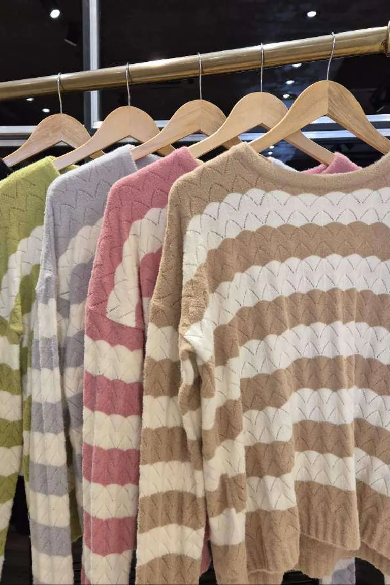 Sweater Angora Rayas de Hesed en Buzos y Sweaters para argentina