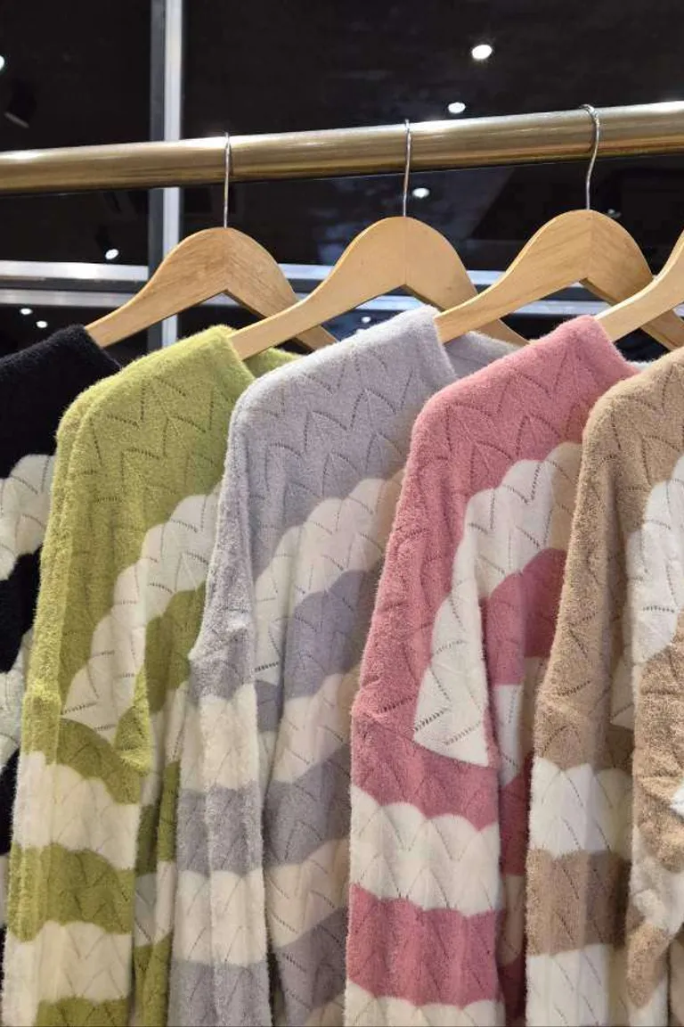 Sweater Angora Rayas de Hesed en Buzos y Sweaters para argentina