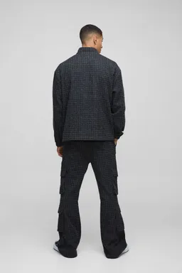 Jeans cargo denim texturizado relaxed de Boohooman en Pantalones para argentina