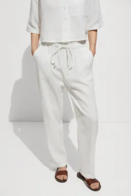 Pantalón algodón cintura elástica de Mango en Pantalones para argentina