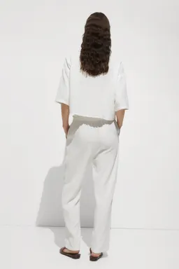 Pantalón algodón cintura elástica de Mango en Pantalones para argentina