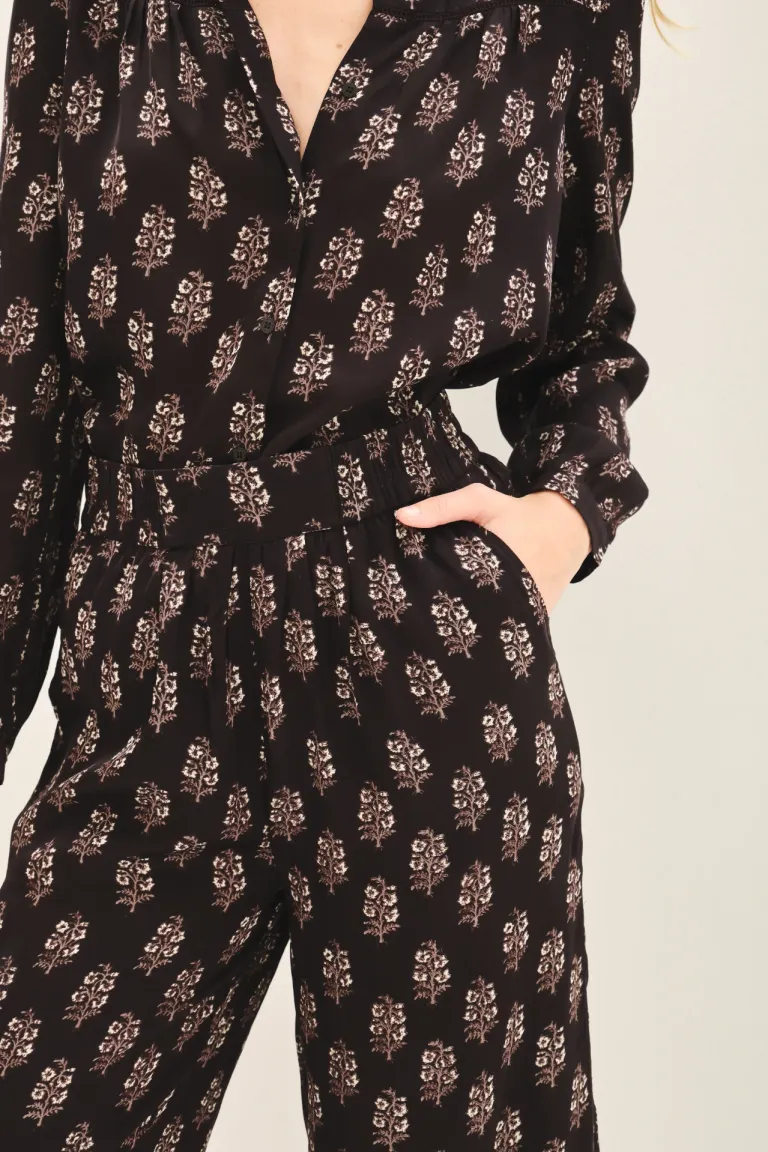 Pantalón estampado de corte regular con bolsillos y elástico en la espalda de Rapsodia en Pantalones para argentina