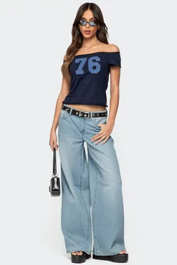 Jeans tiro bajo rotos ripley de Edikted en Pantalones para argentina