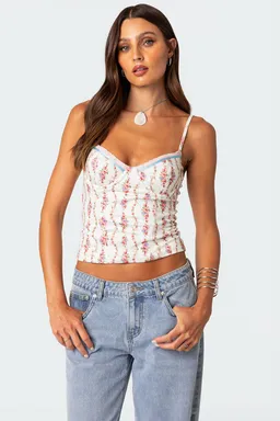 Corset indira estampado floral de Edikted en Tops para argentina