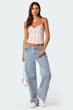 Corset indira estampado floral de Edikted en Tops para argentina