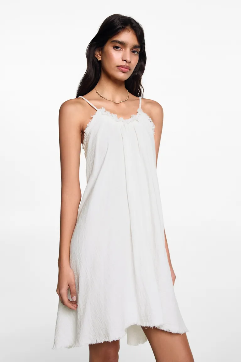 Vestido deshilachado corto de Mango Teen en Vestidos para argentina