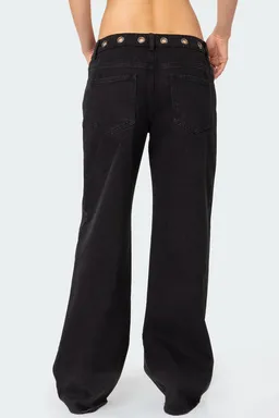 Jeans libby ojales cintura de Edikted en Pantalones para argentina