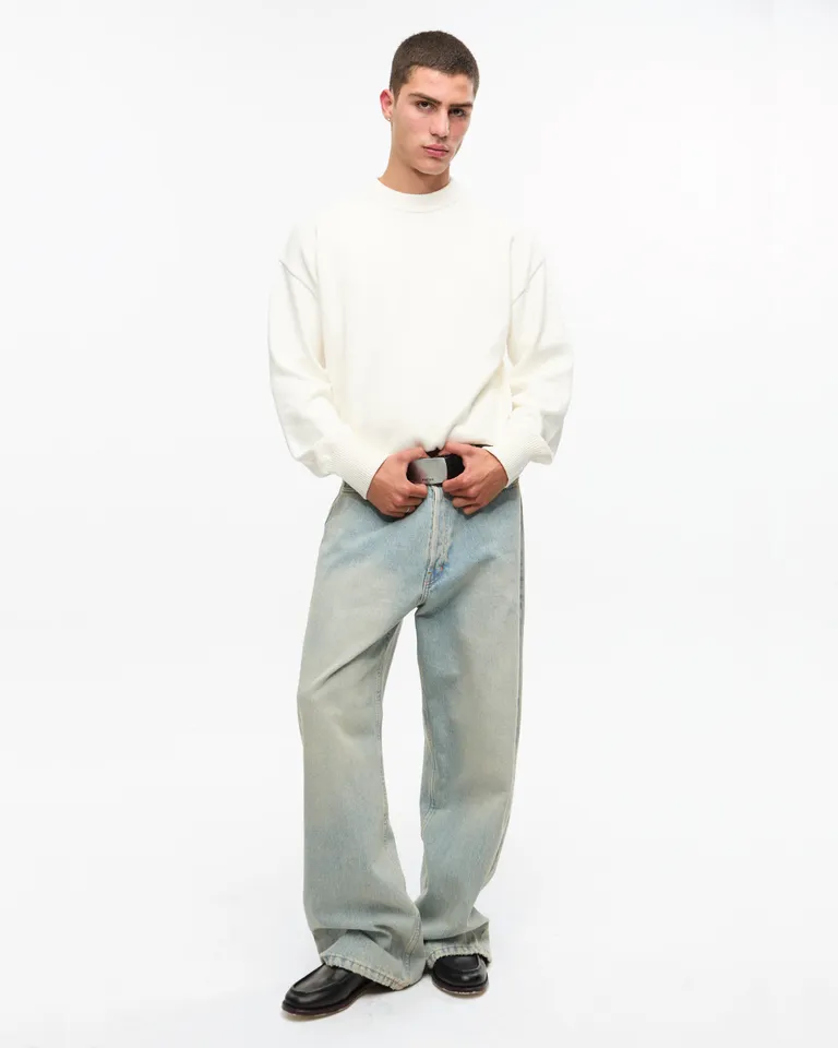 Pantalón ancho de tiro bajo y largo con cartera y botones de Ay Not Dead en Pantalones para argentina