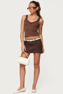 Tank top lunares volantes pippin de Edikted en Tops para argentina