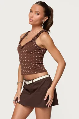 Tank top lunares volantes pippin de Edikted en Tops para argentina