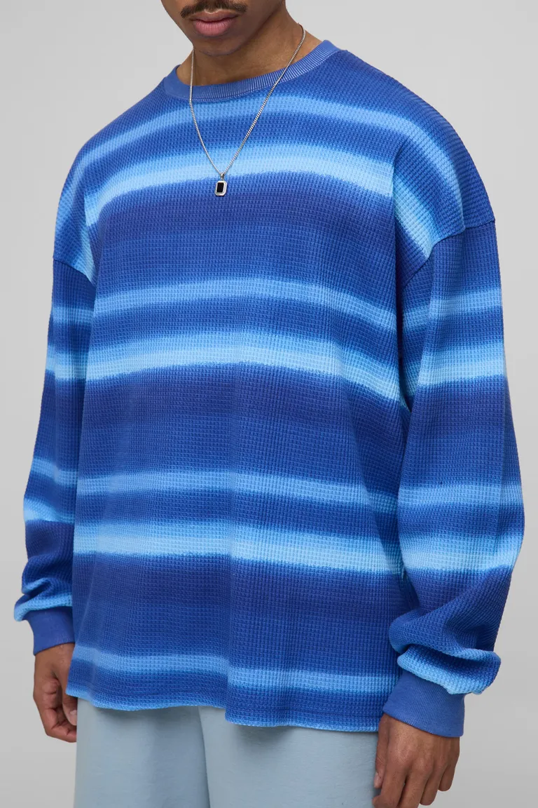 Remera manga larga oversize rayas de Boohooman en Remeras y Polos para argentina