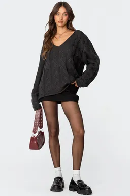 Sweater trenzado oversize inga de Edikted en Buzos y Sweaters para argentina