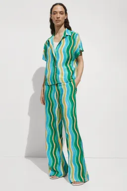 Camisa manga corta estampada de Mango en Camisas para argentina