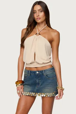 Top halter khalia descote espalda de Edikted en Tops para argentina