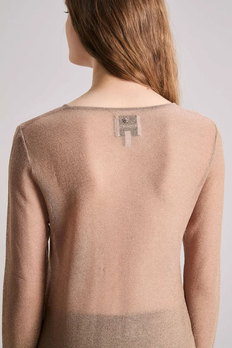 Sweater de punto jersey abierto con delicadas transparencias y calce regular de Kosiuko en Buzos y Sweaters para argentina
