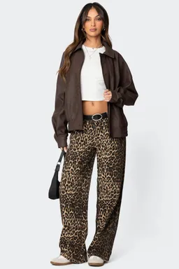 Campera cuero sintético oversize mori de Edikted en Chaquetas para argentina