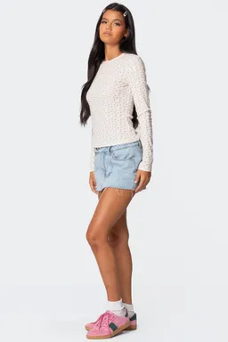 Top pointelle estampado emery de Edikted en Tops para argentina