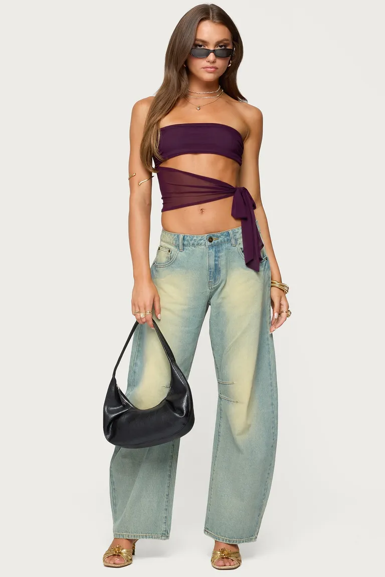 Jeans cayden tiro bajo baggy de Edikted en Pantalones para argentina