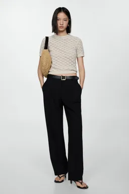Pantalón recto con pinzas de Mango en Pantalones para argentina