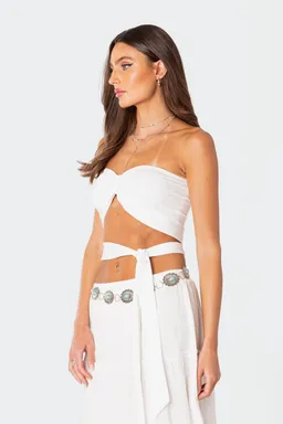Bandeau wyatt con lazos de Edikted en Tops para argentina