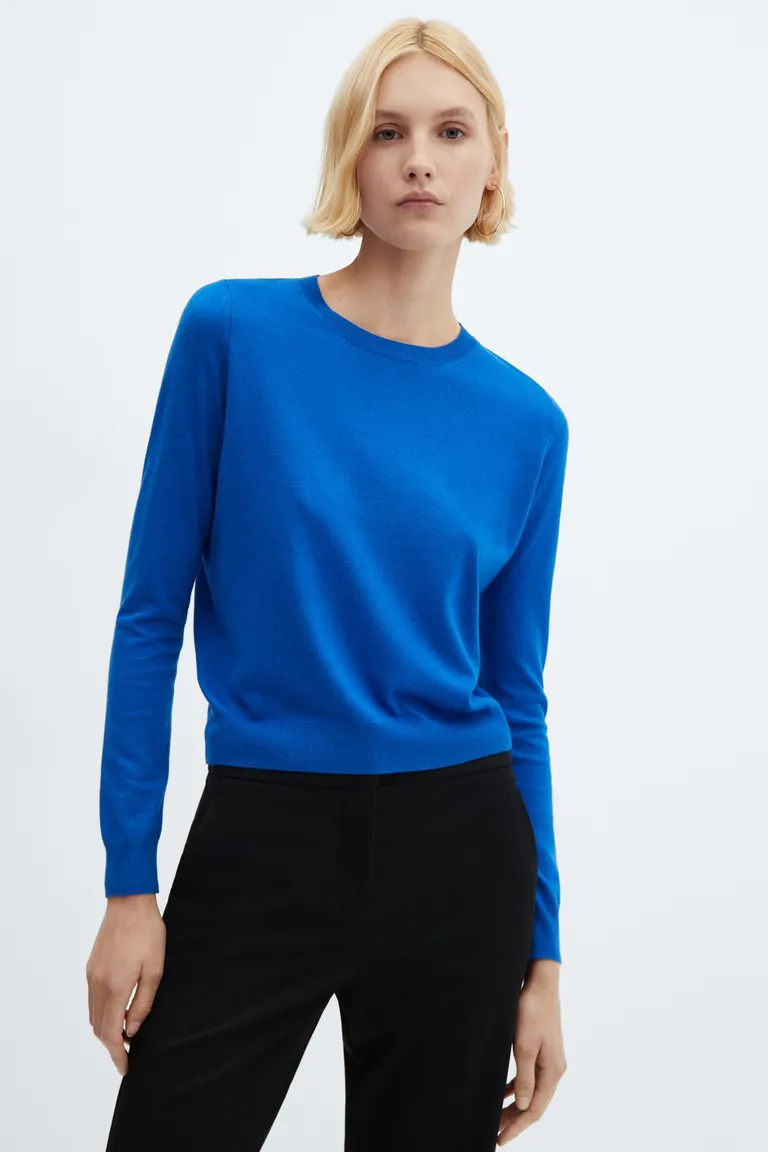 Sweater punto cuello redondo de Mango en Buzos y Sweaters para argentina