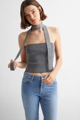 Top bandeau brillante de Mango Teen en Tops para argentina