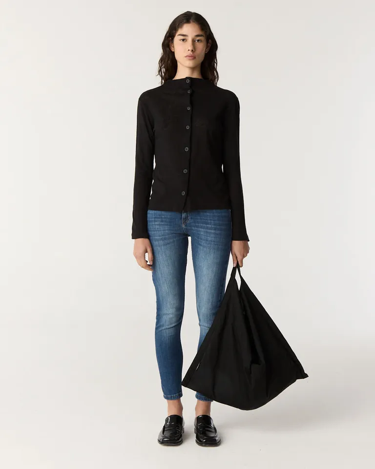 Pantalón de jean tiro medio con calce ajustado y diseño de cinco bolsillos de Furzai en Pantalones para argentina