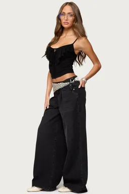 Musculosa jezebel con volados de Edikted en Tops para argentina