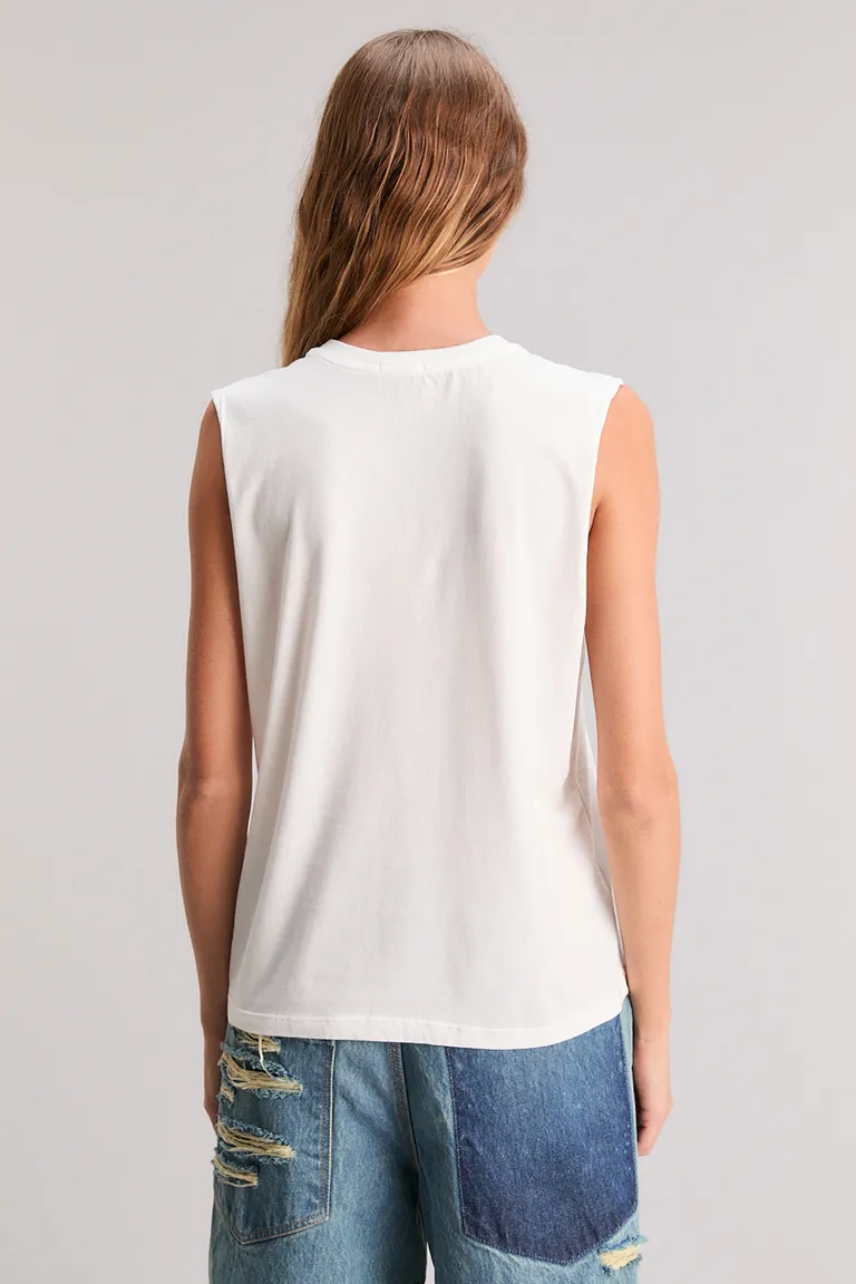 Camiseta sin mangas con diseño gráfico único para mujer de Kosiuko en Remeras para argentina