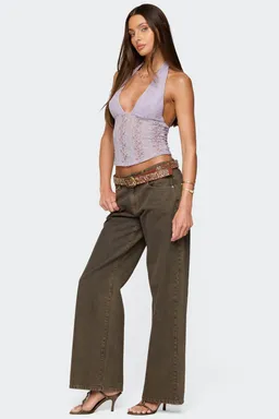 Top halter naya encaje texturizado de Edikted en Tops para argentina