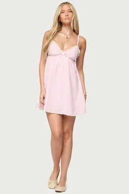 Minivestido danira rayas babydoll de Edikted en Vestidos para argentina
