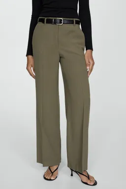 Pantalón pinzas wideleg de Mango en Pantalones para argentina