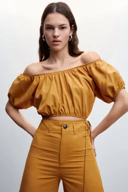 Blusa mangas abullonadas de Mango en Blusas para argentina