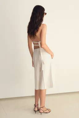Bermudas lino rayas de Mango en Shorts para argentina