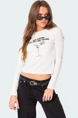 Remera manga larga coqueta de Edikted en Remeras para argentina