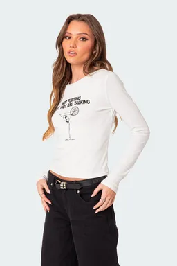 Remera manga larga coqueta de Edikted en Remeras para argentina