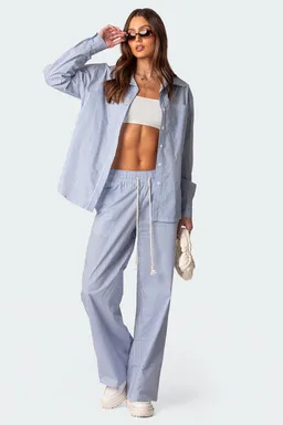 Camisa raya diplomática oversized de Edikted en Camisas para argentina