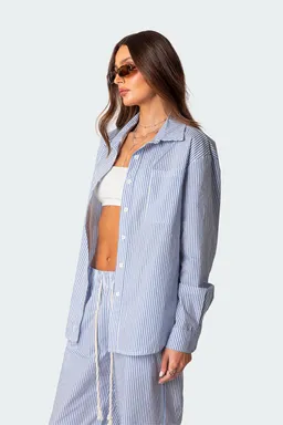 Camisa raya diplomática oversized de Edikted en Camisas para argentina