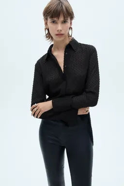 Camisa plumeti botones ocultos de Mango en Camisas para argentina