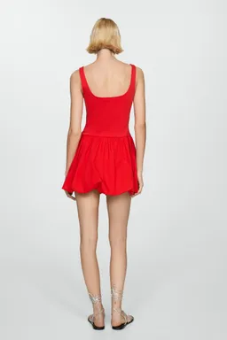 Vestido evasé combinado de Mango en Vestidos para argentina